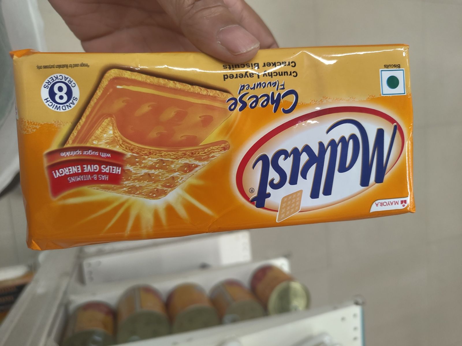 Cheese Flavoured Crunchy Layered Cracker Biscuits pack