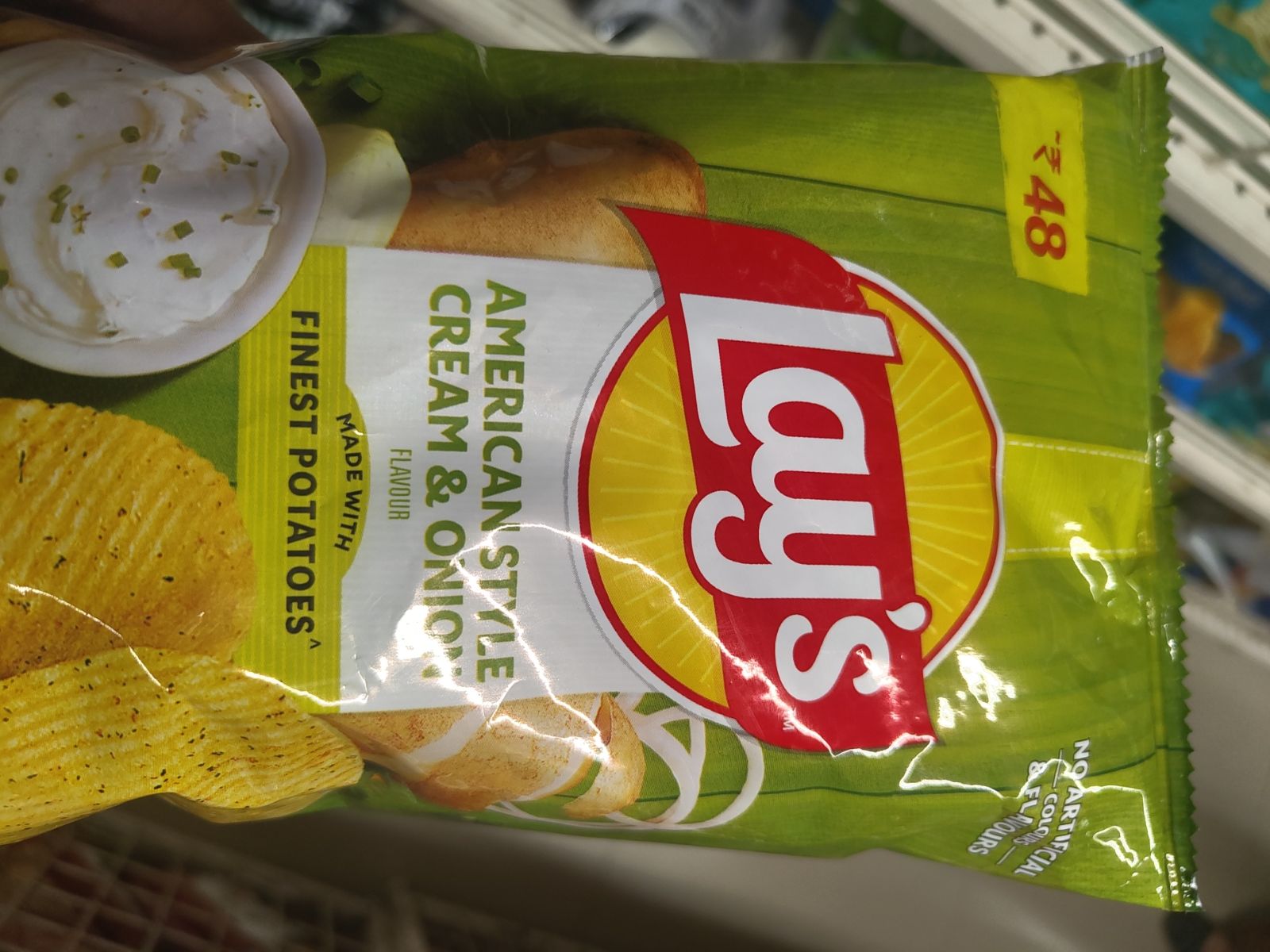 AMERICAN STYLE CREAM & ONION FLAVOUR pack