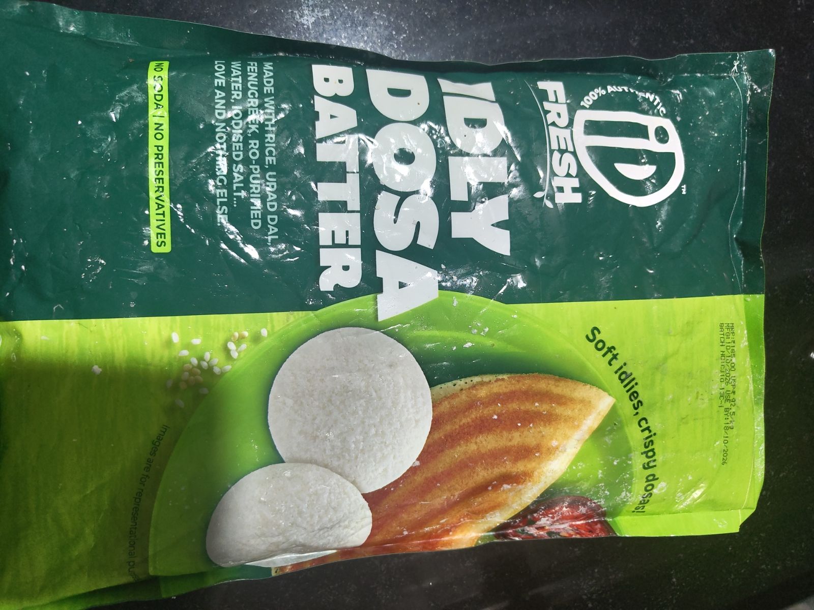 IDLY DOSA BATTER का पैक