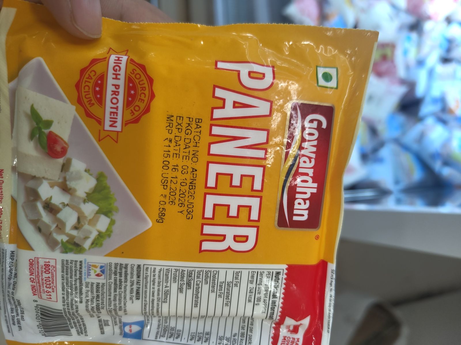 PANEER pack