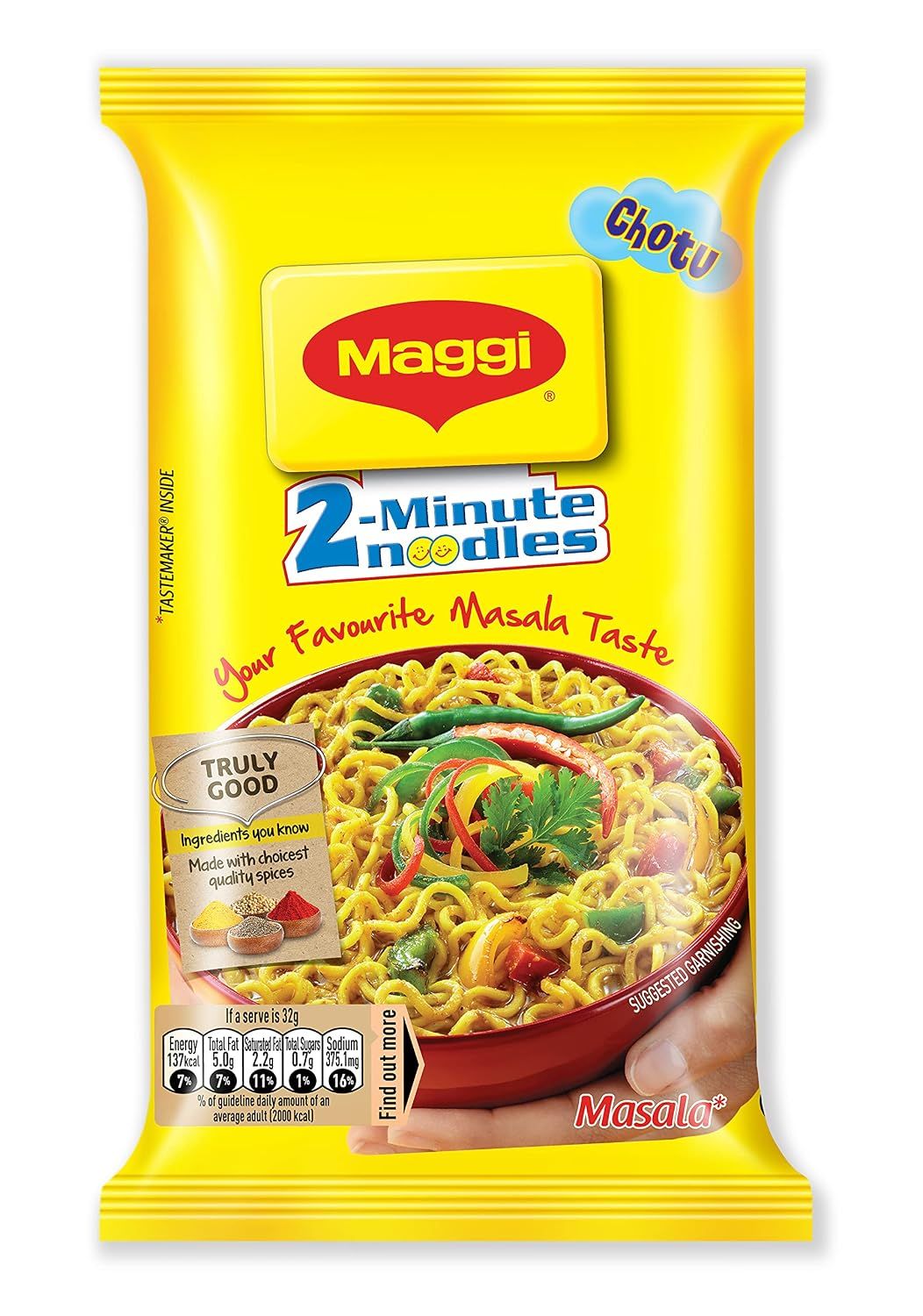 2-Minute Noodles Masala pack