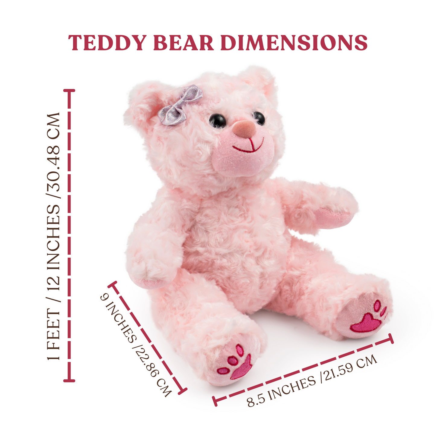 Pinky Teddy Bear